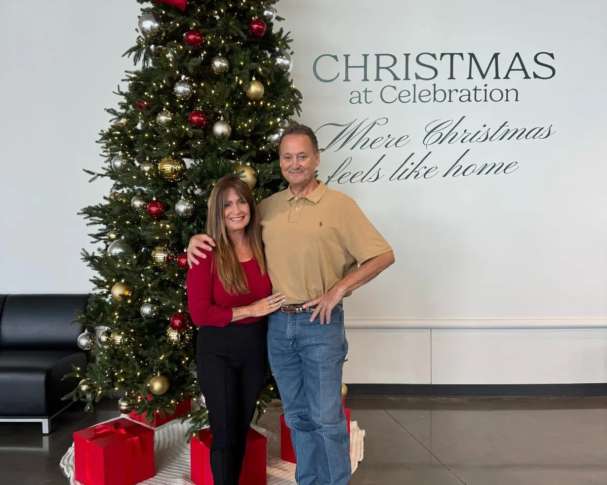 Roy Brown inspecting a steel building under construction